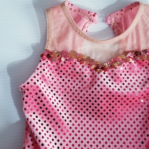 A WISH COME TRUE Gala Pink Ballet Leotard Tutu Dress Dance - Picture 6 of 15